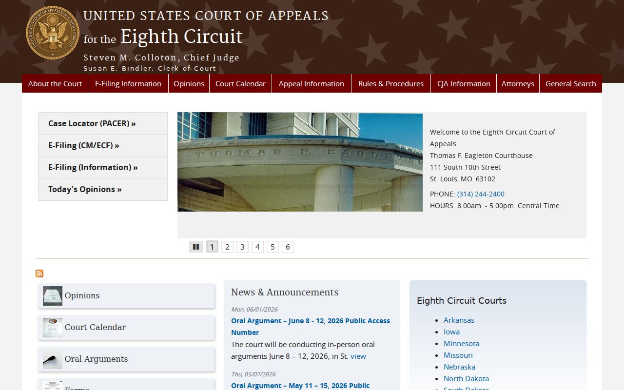 Clarkton court docket research and the separate federal appellate court