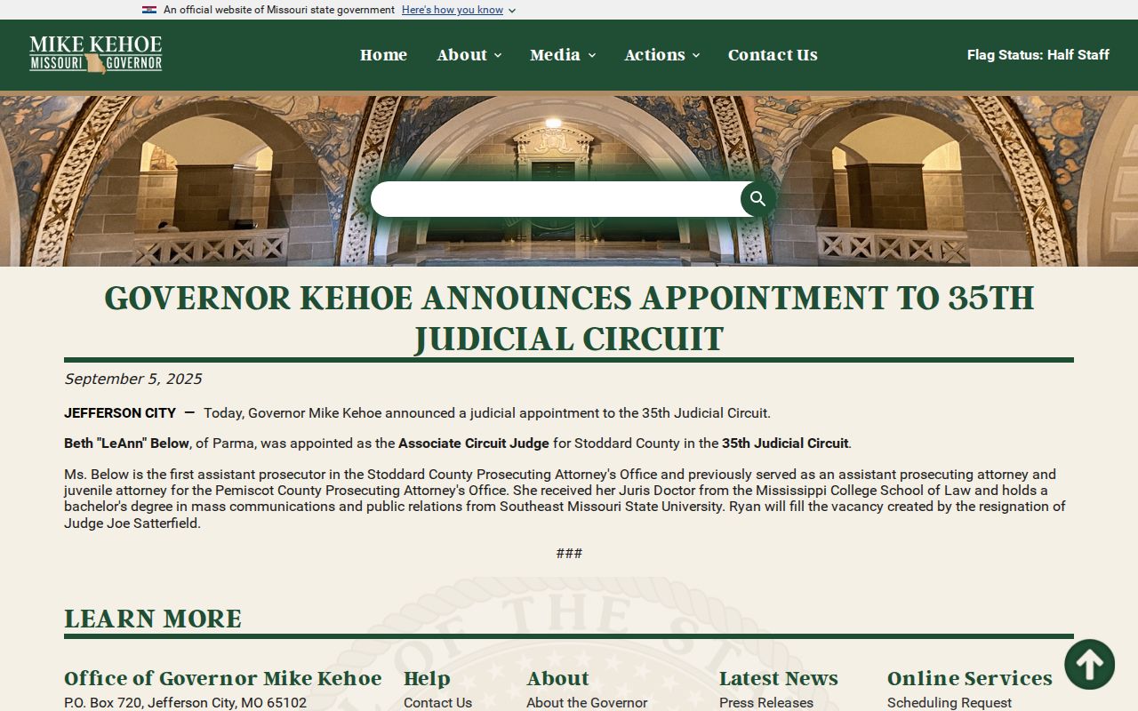 Dunklin County court dates and 35th Judicial Circuit staffing context